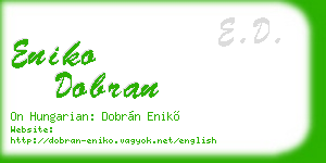 eniko dobran business card